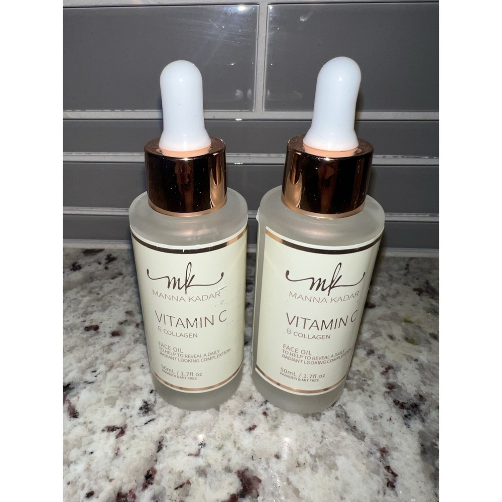 Lot Of 2‎ MK Manna Kadar Vitamin C & Collagen Face Oil Radiant 1.7oz NEW